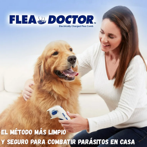 Cepillo Eléctrico Mata Pulgas para Mascotas