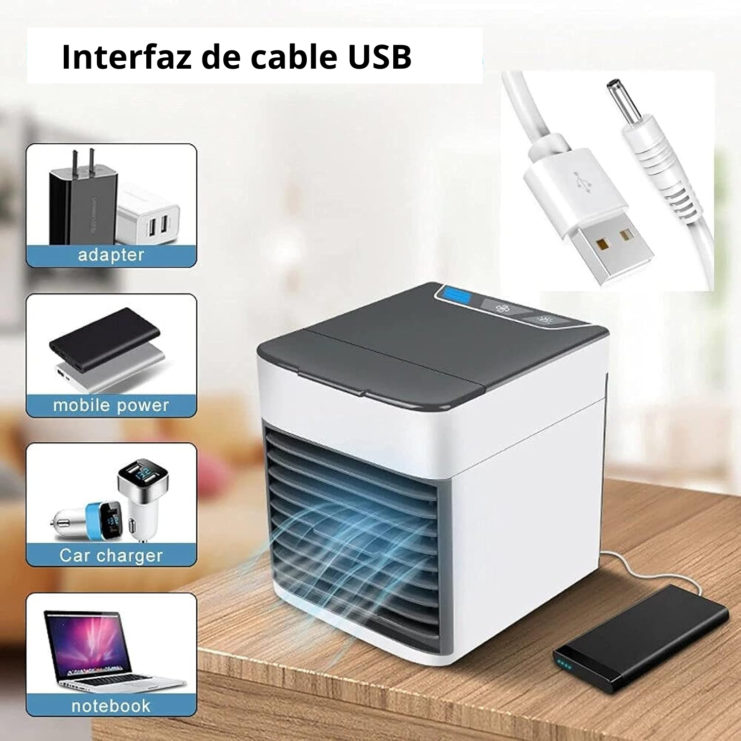 Aire acondicionado y humidificador Portatil