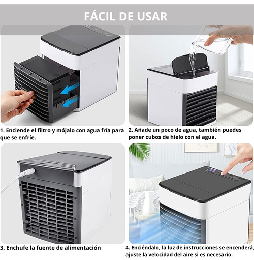 Aire acondicionado y humidificador Portatil